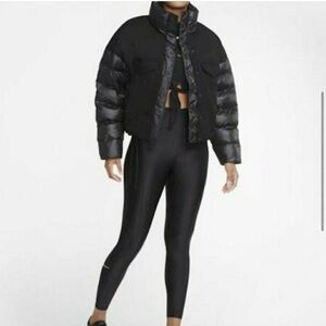 Nike Lab Goose Down Bomber denim puffer Black Jacket XL SPORTSWEAR CITY nwt new